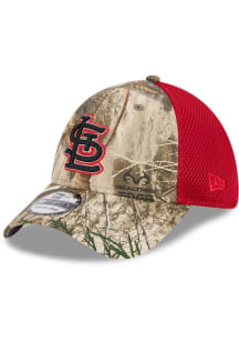 New Era St Louis Cardinals Mens Green Camo 39THIRTY Flex Hat