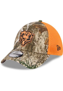 New Era Chicago Bears Mens Green Camo 39THIRTY Flex Hat