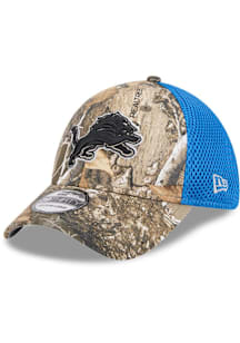New Era Detroit Lions Mens Green REALTREE 39THIRTY Flex Hat