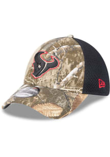 New Era Houston Texans Mens Green Camo 39THIRTY Flex Hat