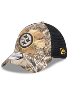 New Era Pittsburgh Steelers Mens Green Camo 39THIRTY Flex Hat