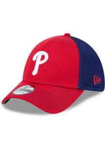 New Era Philadelphia Phillies Mens Red 2T Tech Neo 39THIRTY Flex Hat