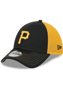 New Era Pittsburgh Pirates Mens Black 2T Tech Neo 39THIRTY Flex Hat