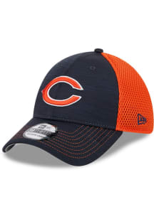 New Era Chicago Bears Mens Navy Blue 2T Tech Neo 39THIRTY Flex Hat