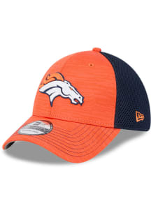 New Era Denver Broncos Mens Orange 2T Tech Neo 39THIRTY Flex Hat