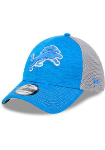 New Era Detroit Lions Mens Blue 2T Tech Neo 39THIRTY Design Flex Hat