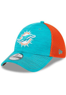 New Era Miami Dolphins Mens Teal 2T Tech Neo 39THIRTY Flex Hat