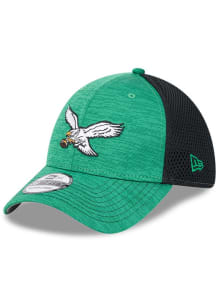 New Era Philadelphia Eagles Mens Kelly Green 2T Tech Neo 39THIRTY Flex Hat