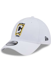 New Era Columbus Crew Mens White Evergreen Team Classic 39THIRTY Flex Hat