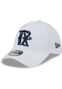 New Era Texas Rangers Mens White Evergreen Team Classic 39THIRTY Flex Hat