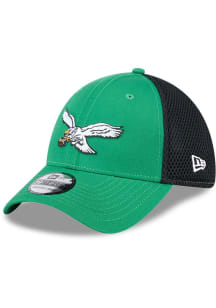 New Era Philadelphia Eagles Mens Kelly Green 2T Evergreen Neo 39THIRTY Flex Hat