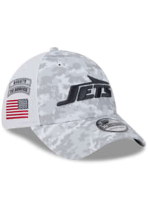 New Era New York Jets Mens White 2024 Salute to Service 39THIRTY Flex Hat