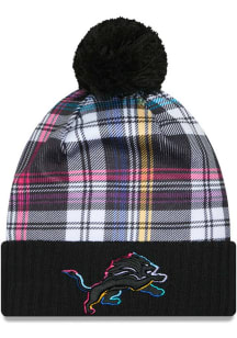 New Era Detroit Lions Black 2024 Crucial Catch Sport Mens Knit Hat