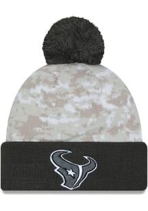 New Era Houston Texans White 2024 Salute to Service Sport Mens Knit Hat