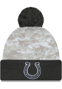 New Era Indianapolis Colts White 2024 Salute to Service Sport Mens Knit Hat