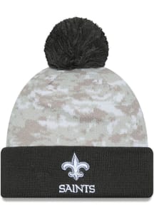 New Era New Orleans Saints White 2024 Salute to Service Sport Mens Knit Hat