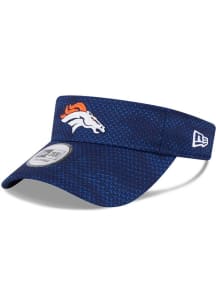 New Era Denver Broncos Mens Navy Blue 2024 Sideline Adjustable Visor