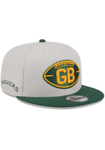 New Era Green Bay Packers Grey 2024 Sideline Historic 9FIFTY Mens Snapback Hat