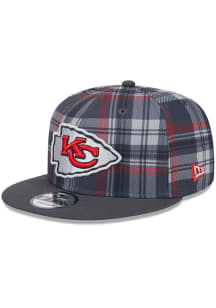 New Era Kansas City Chiefs Grey 2024 Sideline Statement GRA 9FIFTY Mens Snapback Hat