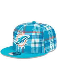 New Era Miami Dolphins Teal 2024 Sideline Statement 9FIFTY Mens Snapback Hat