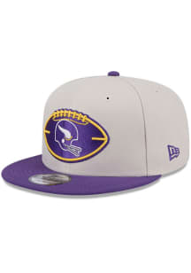 New Era Minnesota Vikings Grey 2024 Sideline Historic 9FIFTY Mens Snapback Hat