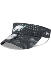 New Era Philadelphia Eagles Mens Black 2024 Sideline Adjustable Visor