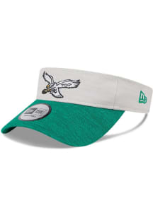 New Era Philadelphia Eagles Mens Grey 2024 Sideline Historic Adjustable Visor