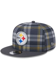 New Era Pittsburgh Steelers Grey 2024 Sideline Statement GRA 9FIFTY Mens Snapback Hat