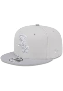 New Era Chicago White Sox Grey Grey Visor Color Pack 2T 9FIFTY Mens Snapback Hat