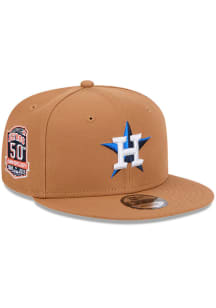 New Era Houston Astros Brown Color Pack OTC Logo 9FIFTY Mens Snapback Hat