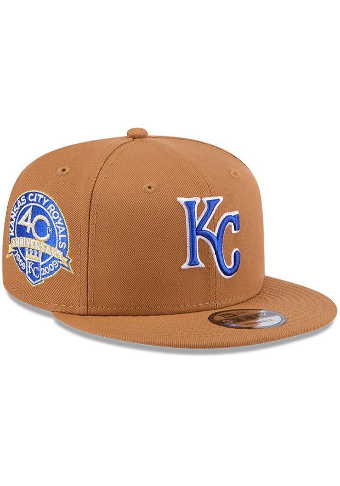 New Era Kansas City Royals Brown Color Pack OTC Logo 9FIFTY Mens Snapback Hat