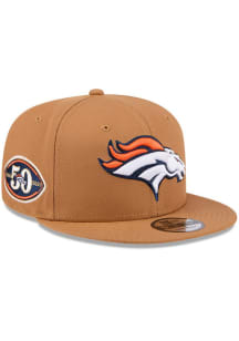 New Era Denver Broncos Brown Color Pack OTC Logo 9FIFTY Mens Snapback Hat