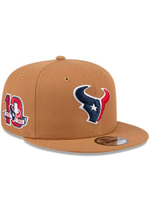 New Era Houston Texans Brown Color Pack OTC Logo 9FIFTY Mens Snapback Hat