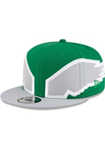 New Era Philadelphia Eagles Kelly Green Helmet 9FIFTY Mens Snapback Hat