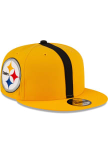 New Era Pittsburgh Steelers Gold Helmet 9FIFTY Mens Snapback Hat