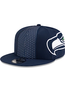 New Era Seattle Seahawks Blue Helmet 9FIFTY Mens Snapback Hat