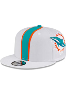 New Era Miami Dolphins White Helmet 9FIFTY Mens Snapback Hat