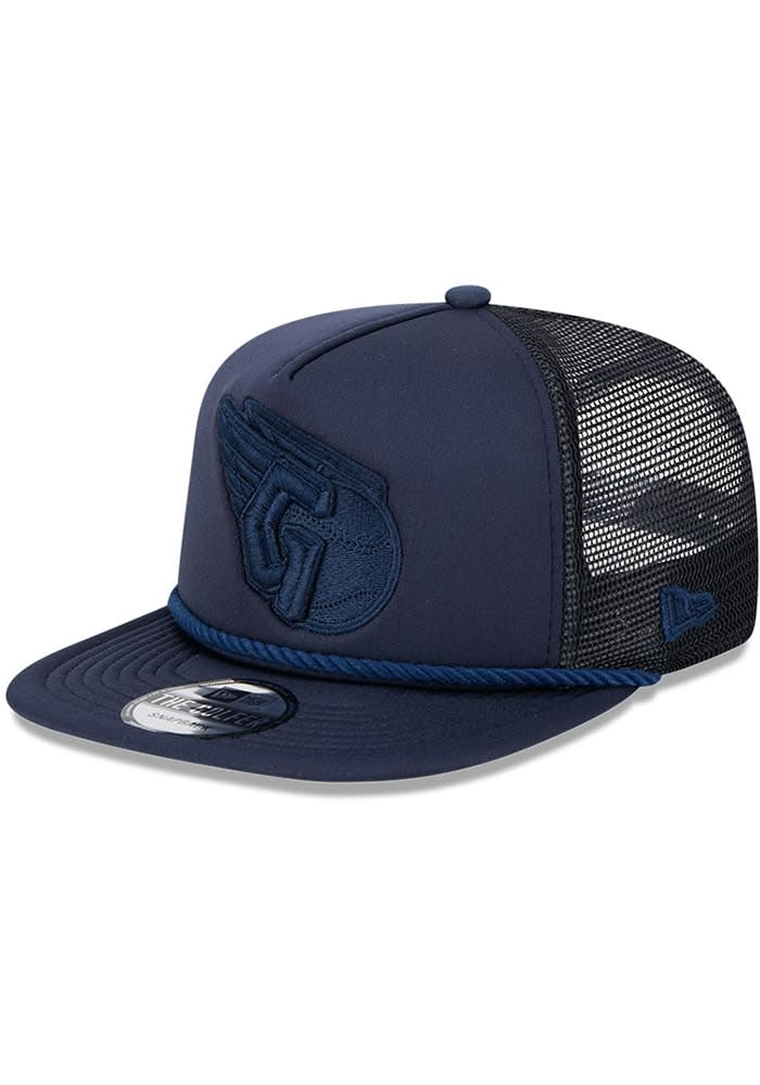 Cleveland Guardians New Era NAVY Tone Rope Golfer Trucker