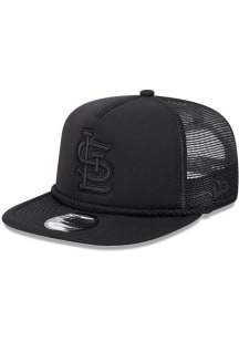 New Era St Louis Cardinals Black Tone Rope Golfer Trucker Mens Snapback Hat