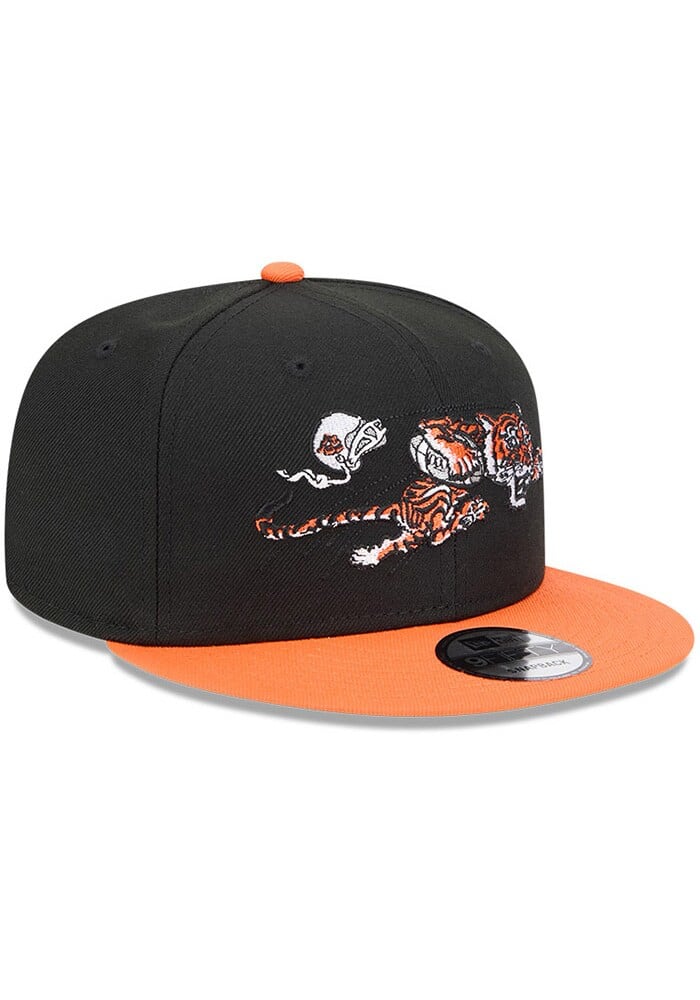 New Era Cincinnati Bengals Black 2T Evergreen 9FIFTY Mens Snapback Hat