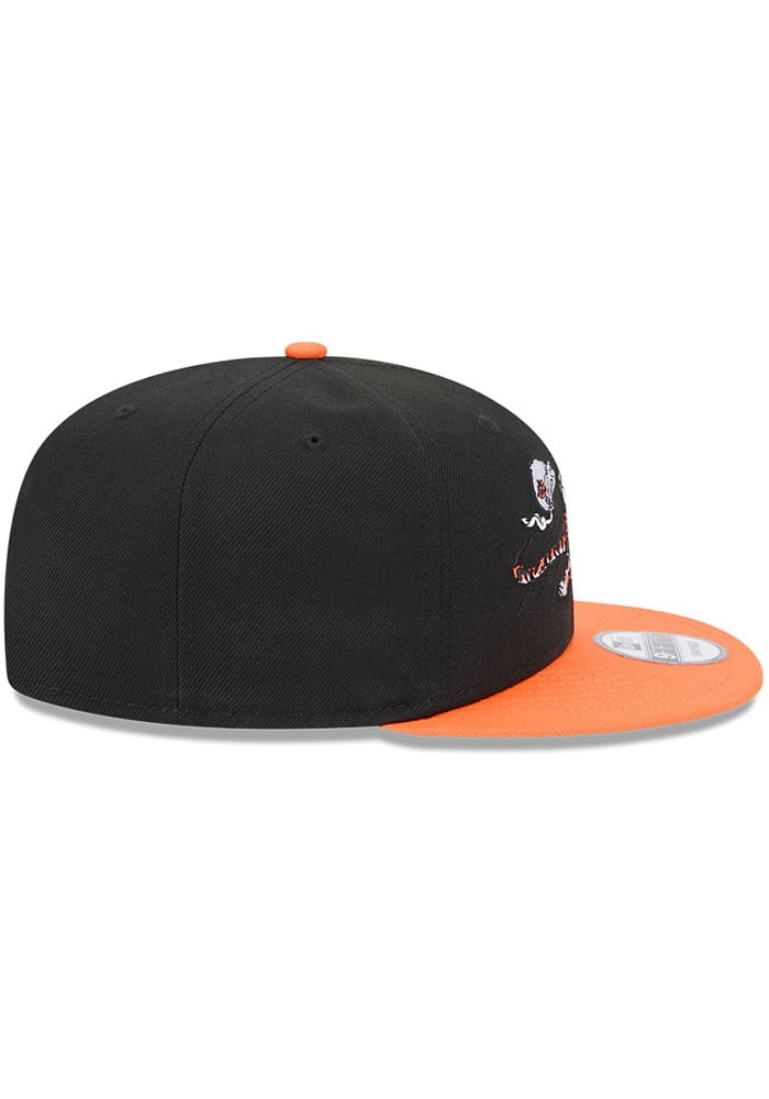 New Era Cincinnati Bengals Black 2T Evergreen 9FIFTY Mens Snapback Hat