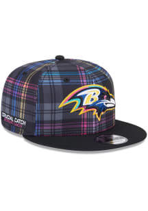 New Era Baltimore Ravens Black 2024 Crucial Catch 9FIFTY Mens Snapback Hat