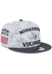 New Era Minnesota Vikings White 2024 Salute to Service 9FIFTY Mens Snapback Hat