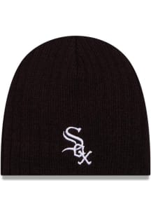 New Era Chicago White Sox Evergreen Mini Fan Baby Knit Hat - Black