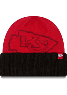New Era Kansas City Chiefs Oversize JR Cuff Baby Knit Hat - Red