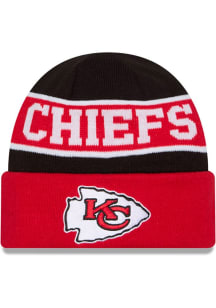 New Era Kansas City Chiefs Reverse JR Cuff Baby Knit Hat - Red