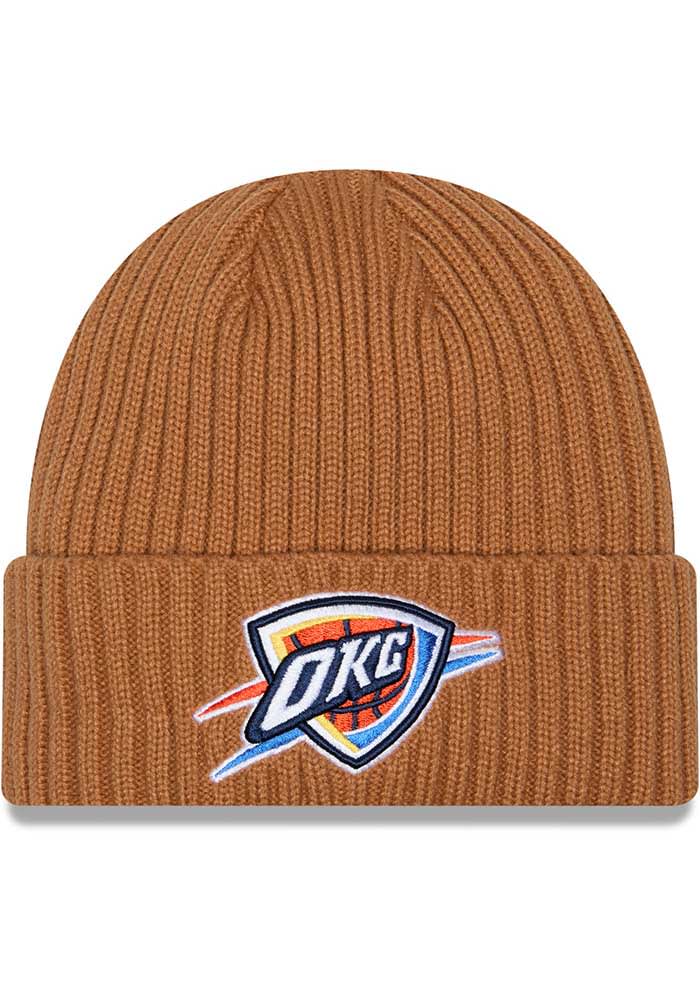 Oklahoma City Thunder New Era BROWN Color Pack OTC Logo Cuff Knit