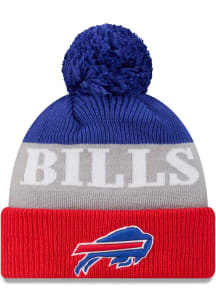 New Era Buffalo Bills Blue Shaded Cuff Pom Mens Knit Hat