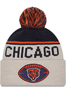 New Era Chicago Bears Ivory 2024 Sideline Historic Sport Cuff Mens Knit Hat