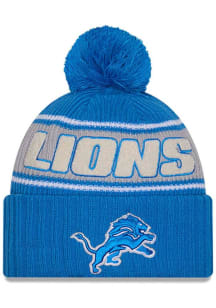 New Era Detroit Lions Blue 2024 Sideline OTC Sport Cuff Mens Knit Hat